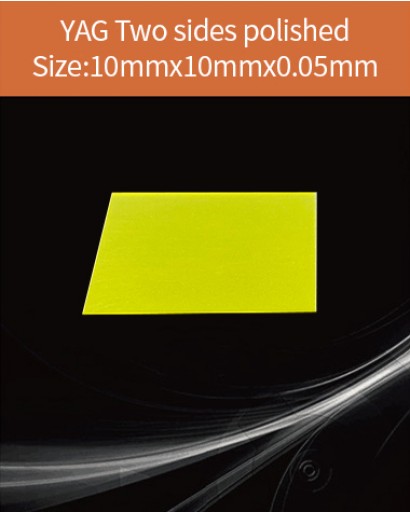 YAG Ce scintillator, YAG Ce crystal, Ce doped YAG scintillator, Scintillation YAG Ce, YAG Ce  10x10x0.05mm